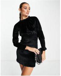 French Connection - Ruched Mini Dress - Lyst