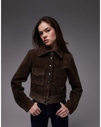 Mango - Suede Jacket - Lyst