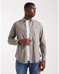 Polo Ralph Lauren - Icon Logo Slim Fit Garment Dyed Oxford Shirt - Lyst