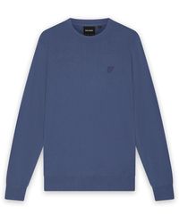 Lyle & Scott - Mid Knits Tonal Superfine Crew Neck Jumper - Lyst