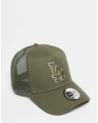 KTZ - La dodgers - casquette camionneur en coton - kaki - Lyst