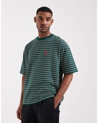 ASOS - Heavyweight Oversized T-shirt With Textured Stripe - Lyst