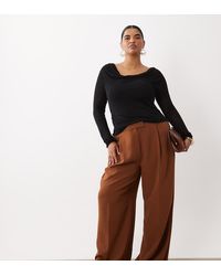 ASOS - Curve Tailored Low Rise Fluid Menswear Inspired Pants - Lyst