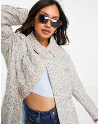 Mango Quilted Puffer Jacket in Green | Lyst