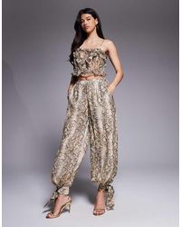 Bardot - Alira Chiffon Balloon Pant Co-ord - Lyst