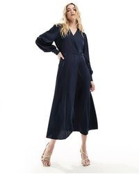Vila - Maxi-Wikkeljurk Met Volle Rok - Lyst