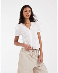 JJXX - Fitted Short Sleeve Poplin Shirt - Lyst