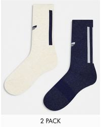 adidas Originals - Trefoil 2 Pack Socks - Lyst