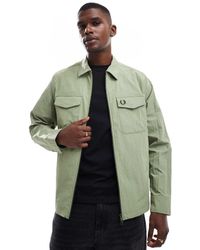 Fred Perry - Camicia Giacca Con Zip - Lyst