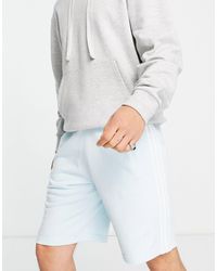 adidas Originals Adicolor - pantaloncini pastello con 3 strisce - Bianco