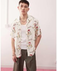Pyjama Stranger Things Homme - Manches Courtes Et Jambes Longues En Coton - Logo Blanc
