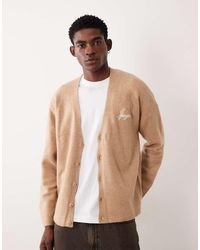 ASOS - Oversized Knitted V-Neck Cardigan With Ipegaso Embroidery - Lyst