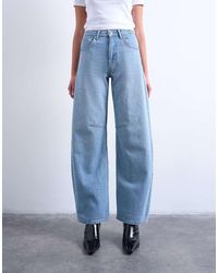 TOPSHOP - Jeans Met Halfhoge Taille En Ballonpijpen - Lyst