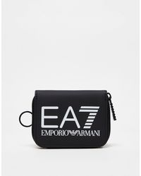 EA7 - Armani Logo Zip Around Wallet - Lyst