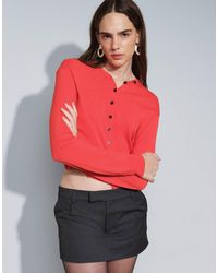 Mango - Button Detail V Neck Cardigan - Lyst