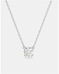 Swarovski - Stilla Pendant, Round Cut, -Tone Plated - Lyst