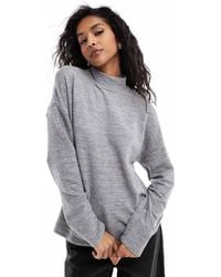 Vero Moda - High Neck Oversized Jersey Top - Lyst