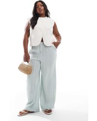 Vero Moda - Cotton Wide Leg Trousers - Lyst