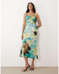 ASOS - Scoop Neck Bias Cut Midaxi Dress - Lyst