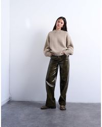 TOPSHOP - – flauschiger strickpullover aus wollmix - Lyst
