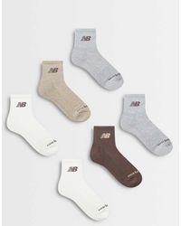 New Balance - Everyday Seasonal 6 Pack Ankle Socks - Lyst
