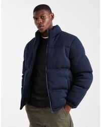 Brave Soul - Funnel Neck Zip Up Puffer - Lyst