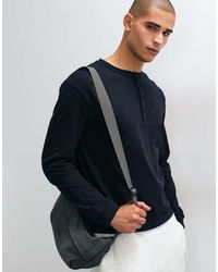 4505 - Heavyweight Cotton Boxy Fit Henley Long Sleeve T-shirt With Quick Dry Finish - Lyst