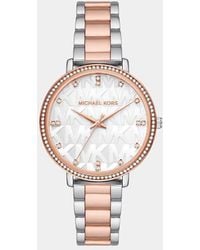 Michael Kors - Pyper Three-Hand Two-Tone Stainless Steel Watch - Lyst