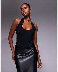 ASOS - – neckholder-oberteil aus interlock - Lyst