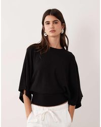 ASOS - Batwing Waisted Top - Lyst