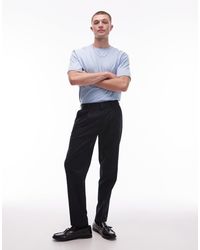 TOPMAN - Smart Tapered Trousers - Lyst