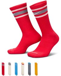 Nike - Everyday Plus Cushioned 6 Pack Crew Socks - Lyst