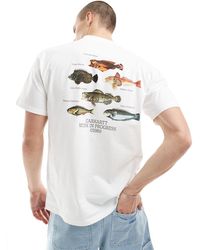 Carhartt - T-shirt avec imprimé poisson au dos - Lyst