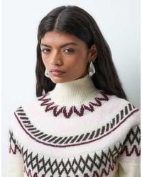 Vero Moda - High Neck Fairisle Jumper - Lyst