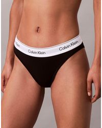 Calvin Klein - Icon Cotton Modal High Leg Tanga - Lyst