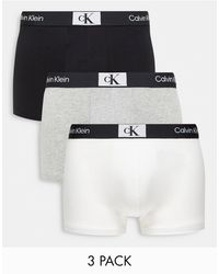 Calvin Klein - Ck 96 3 Pack Cotton Trunks - Lyst