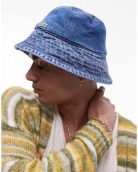 Lacoste - Denim Bucket Hat - Lyst