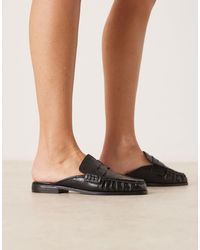 ASOS - Wide fit – mouse – loafer-mules - Lyst