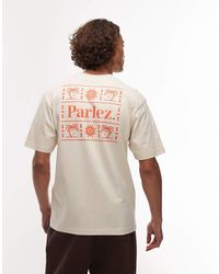 Parlez - Camiseta Con Estampado En La Espalda Ardor De -Neutro - Lyst