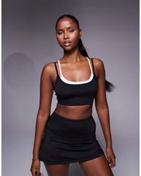 4505 - Reggiseno Sportivo Tecnico A Doppio Strato Per Padel E Bianco A Sostegno Leggero - Lyst