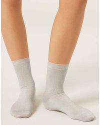 Calzedonia - Glitter Ribbed Socks - Lyst