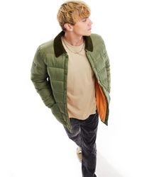 Barbour - Esclusiva x asos - baffle liddesdale - giacca oliva - Lyst