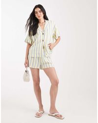 ASOS - Linen Blend Co-Ord Shorts - Lyst