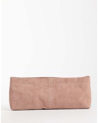 ASOS - Suede Elongated Pouch Grab Bag - Lyst
