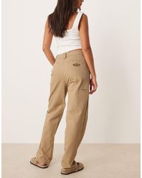 House Of Sunny - Canvas Worker Wide Leg Trousers - Lyst
