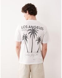 Jack & Jones - Oversized T-shirt With Los Angeles Back Print - Lyst