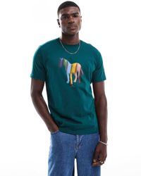 Paul Smith - Camiseta Color Cerceta Con Estampado Del Logo De Cebra De -Azul - Lyst