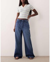 ASOS - Pull On Wide Leg Jean - Lyst