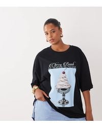 ASOS - Asos Design Curve Oversized T-shirt With Summer Sundae Graphic - Lyst