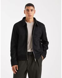 ASOS - Suedette Harrington Jacket - Lyst